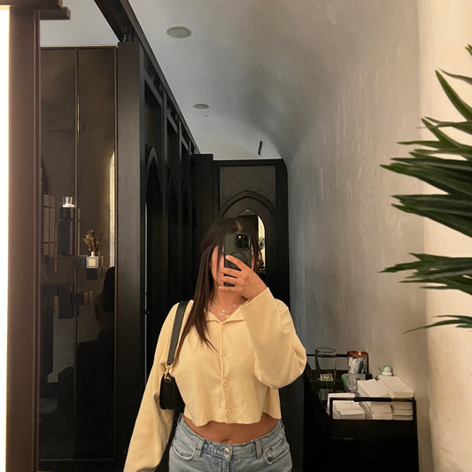 BUTTER YELLOW CARDIGAN